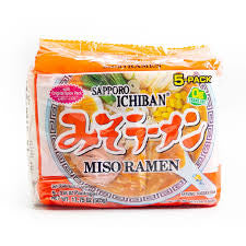 Sapporo Ichiban Miso Flavour Ramen Noodles (5 Packs)