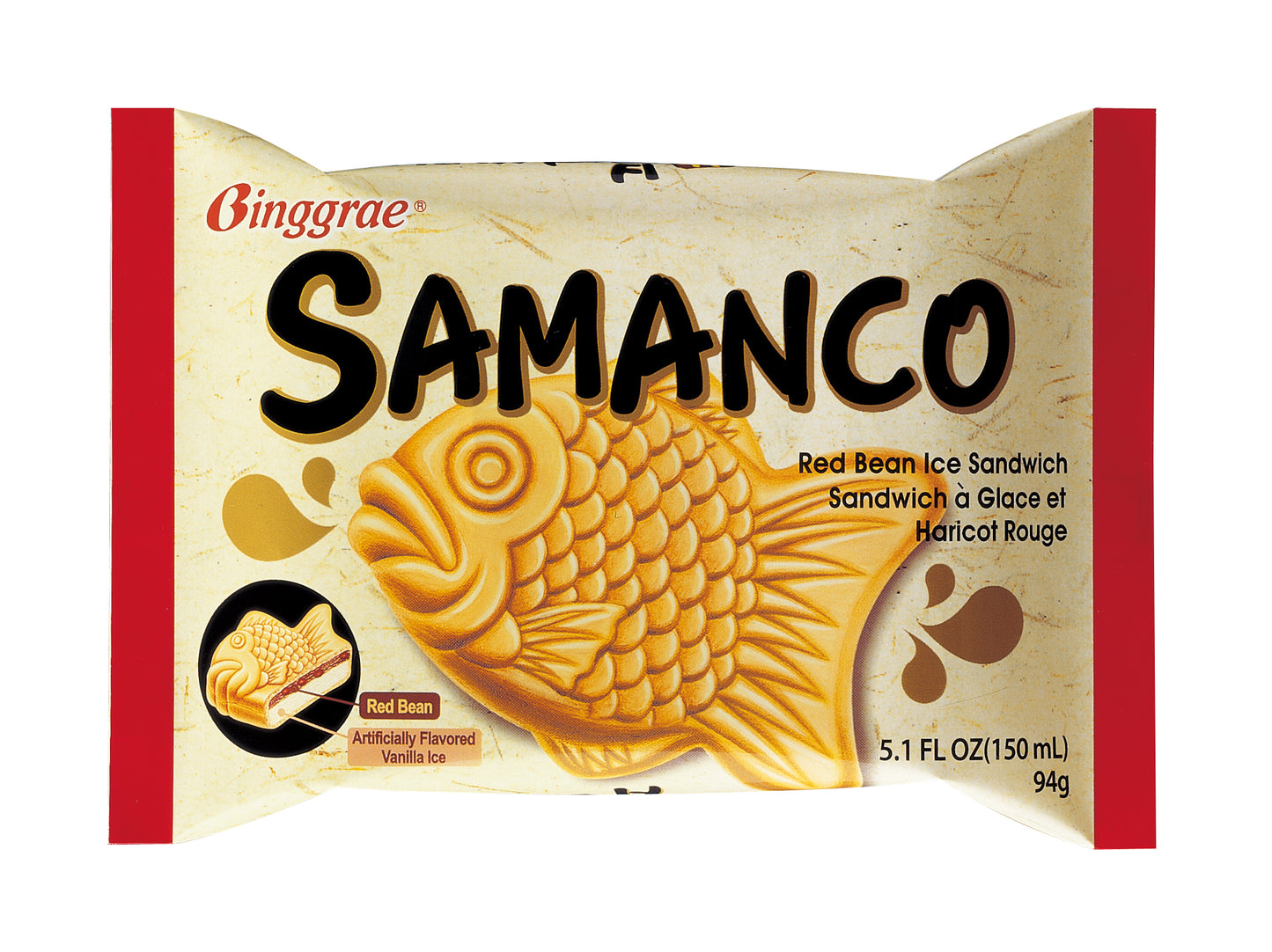 Binggrae Samanco Red Bean With Vanilla Ice Cream