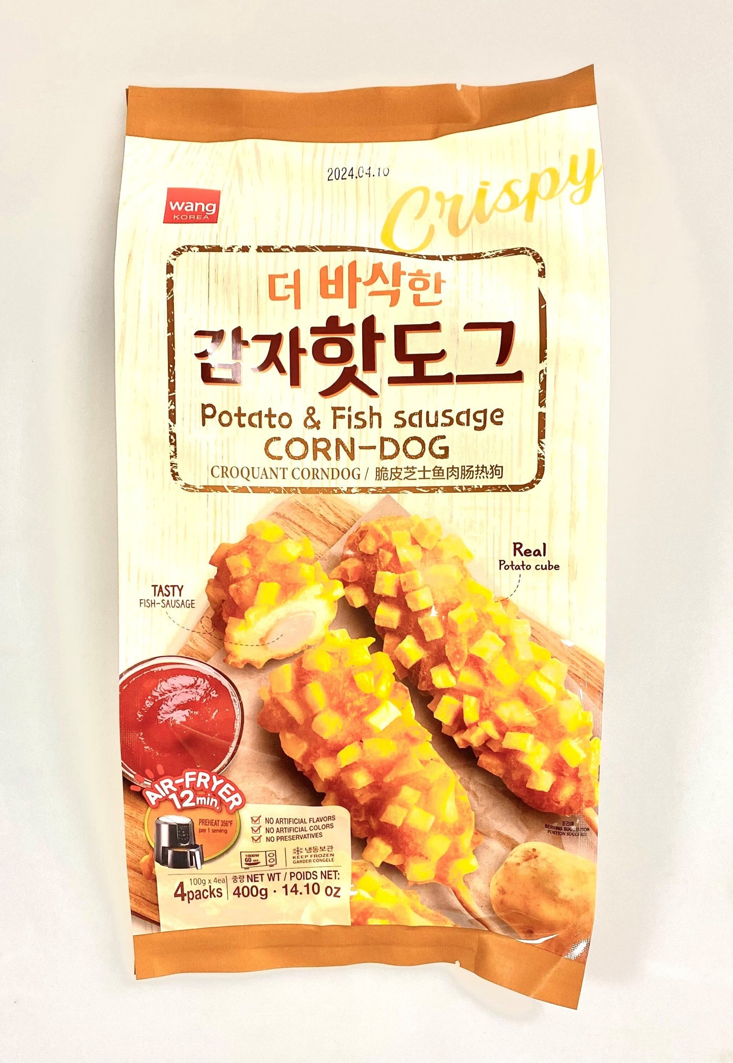 WANG KOREA Potato & Fish Sausage Corn-Dog