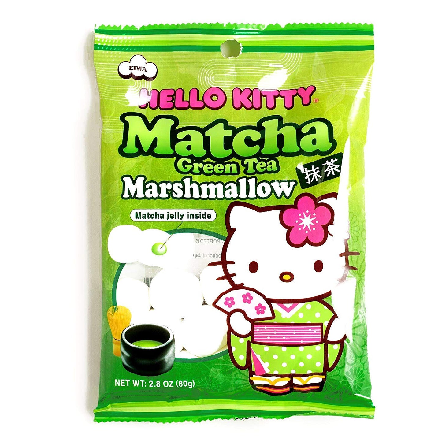 Eiwa Hello Kitty Matcha Green Tea Marshmallow