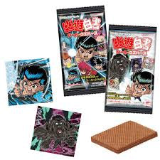 Yu Yu Hakushou Chocolate Wafer with Sticker