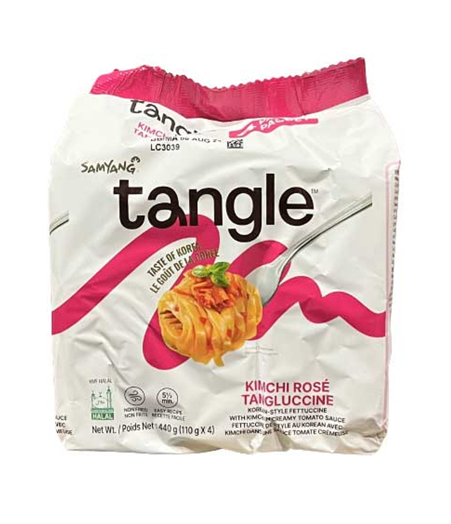 Samyang Tangle Kimchi Rose Tangluccine Flavor (4 Packs)