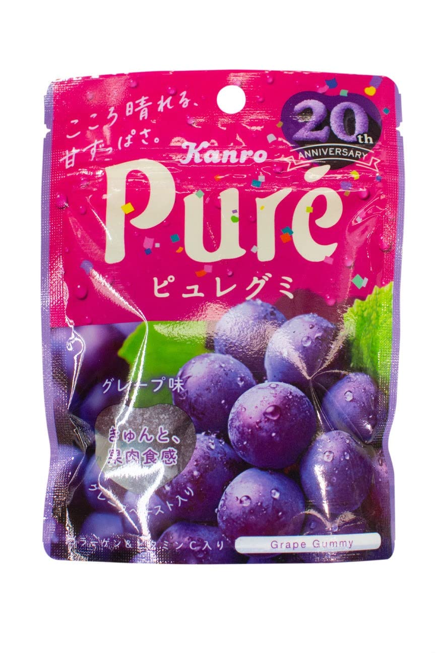 Kanro Puré Grape Flavour Gummy Candy