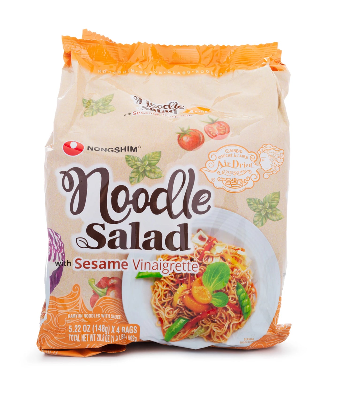 Nongshim Noodle Salad with Sesame Vinaigrette (4 Packs)