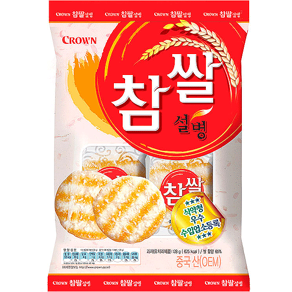 CROWN Snowy Rice Cracker Original