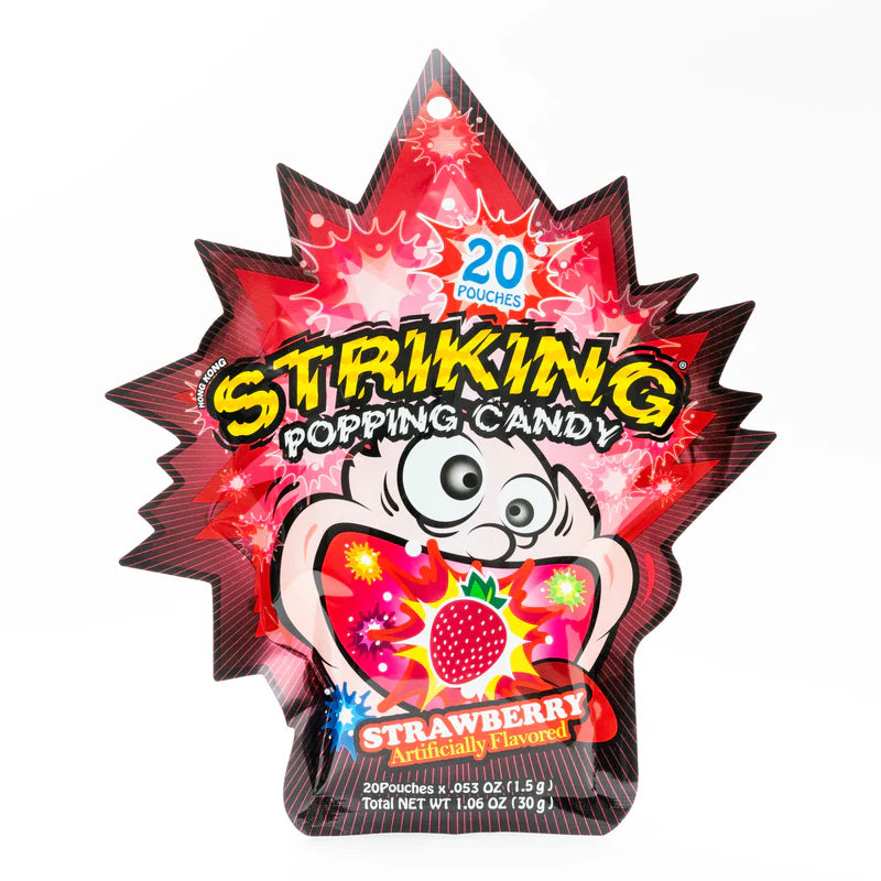 Strawberry Striking Popping Candy