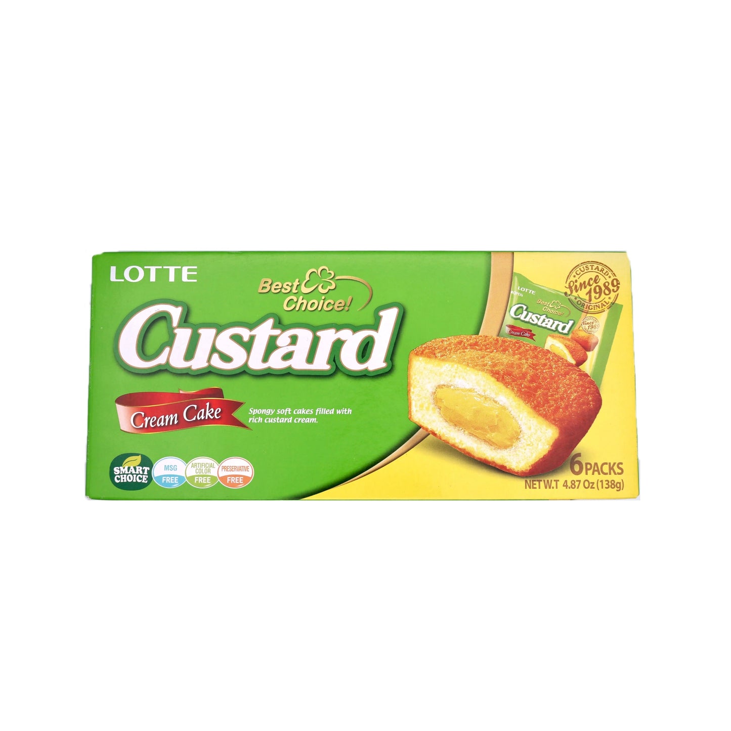 LOTTE Custard Cream Cake (6pc)