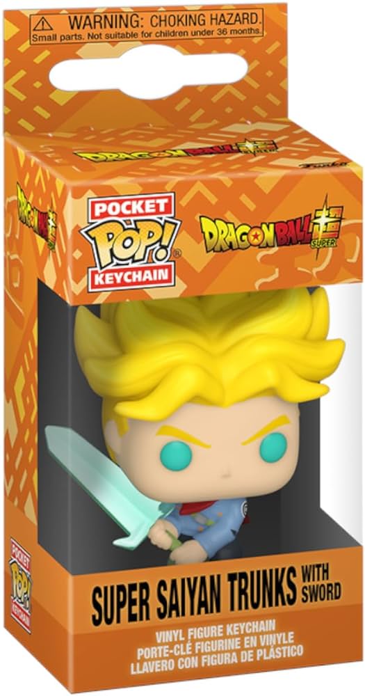 Dragon Ball Super Super Saiyan Trunks (with sword) Funko Pop Keychain