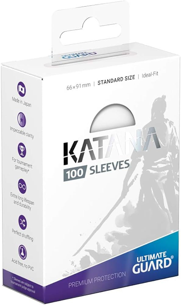 Ultimate Guard Katana Standard Sleeves (Transparent)