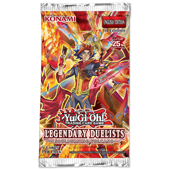 Yugioh TCG Legendary Dualists: Soulburning Volcano Booster Pack