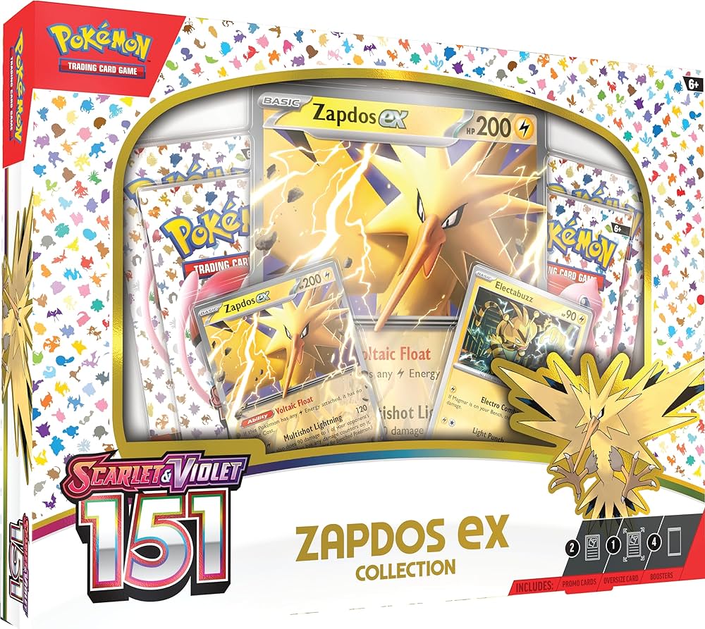 Pokémon TCG 151 Zapdos Ex Collection