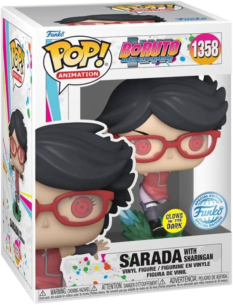 Boruto Sarada With Sharingan Funko Pop (Glow in the dark)