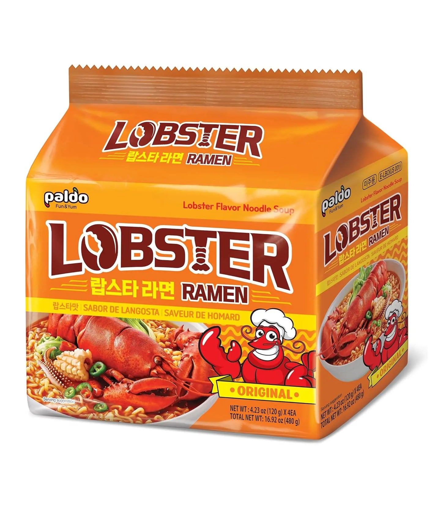 Paldo Lobster Ramen (4 Packs)