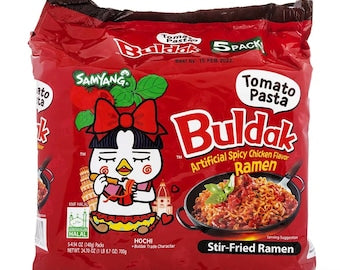 SAMYANG Buldak Hot Chicken Tomato Pasta Flavour Ramen (5 Packs)