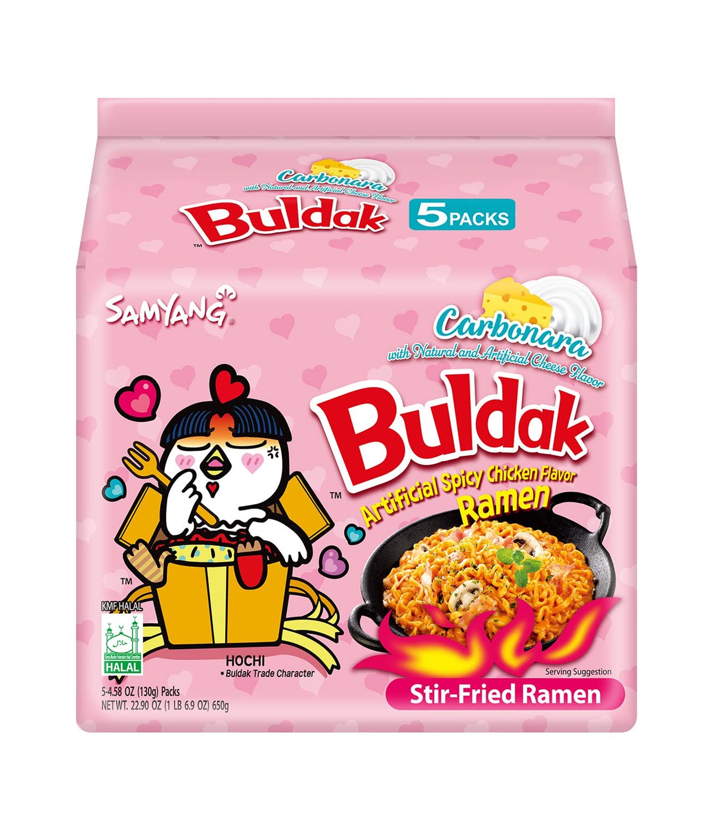 SAMYANG Buldak Spicy Chicken Carbonara Flavour Stir-Fried Ramen