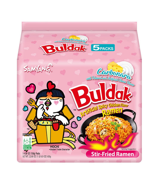 SAMYANG Buldak Spicy Chicken Carbonara Flavour Stir-Fried Ramen