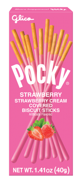 Glico Pocky Strawberry Biscuit Stick (40g)