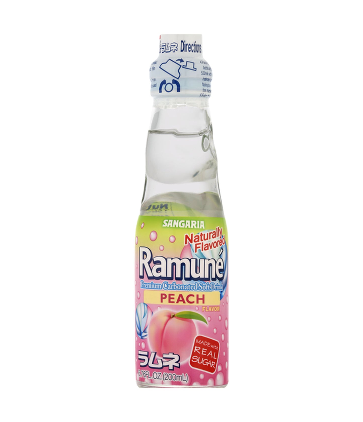 SANGARIA Peach Flavour Ramune