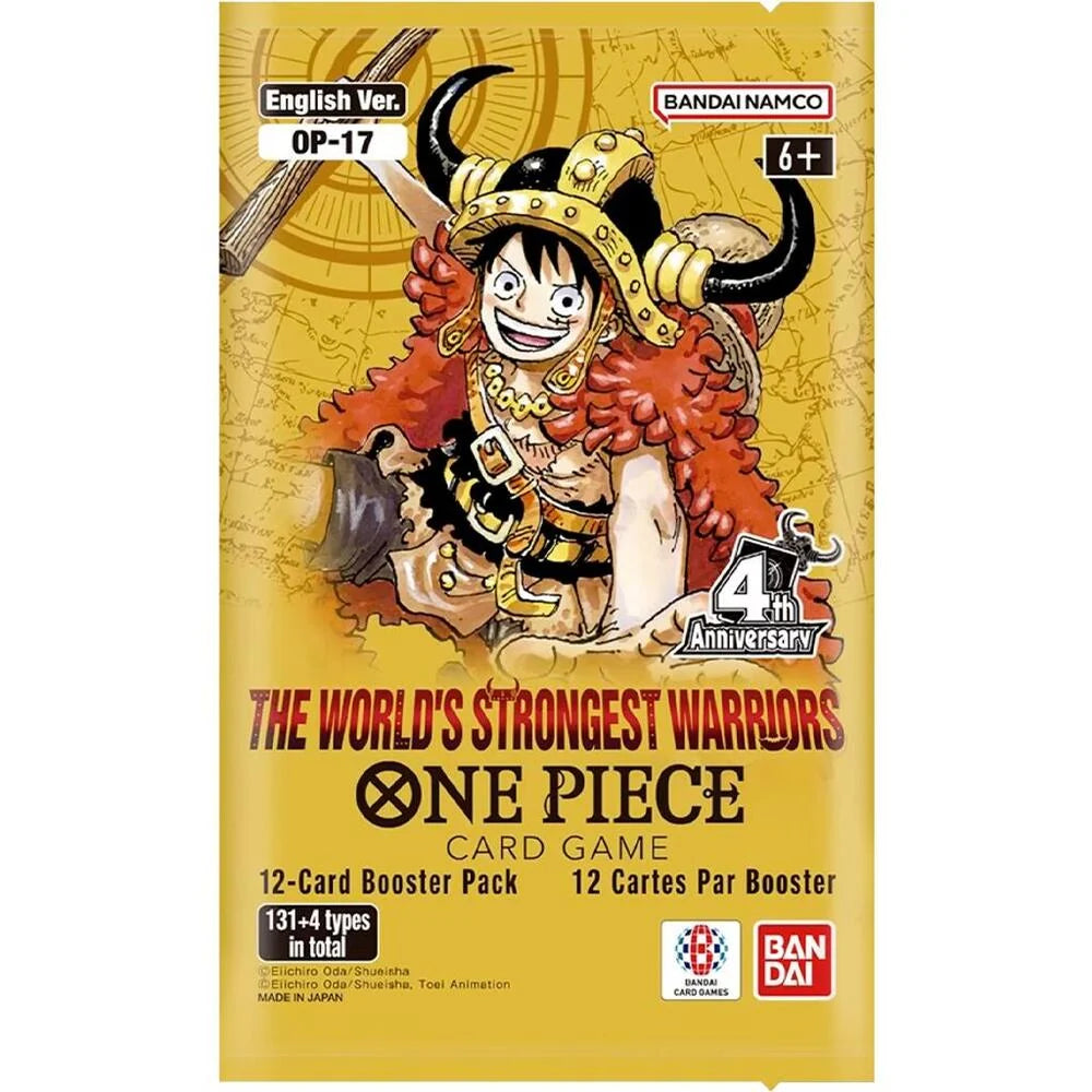 (PRE-ORDER) ONE PIECE CARD GAME - THE WORLD'S STRONGEST WARRIORS - Booster Pack (OP-17)