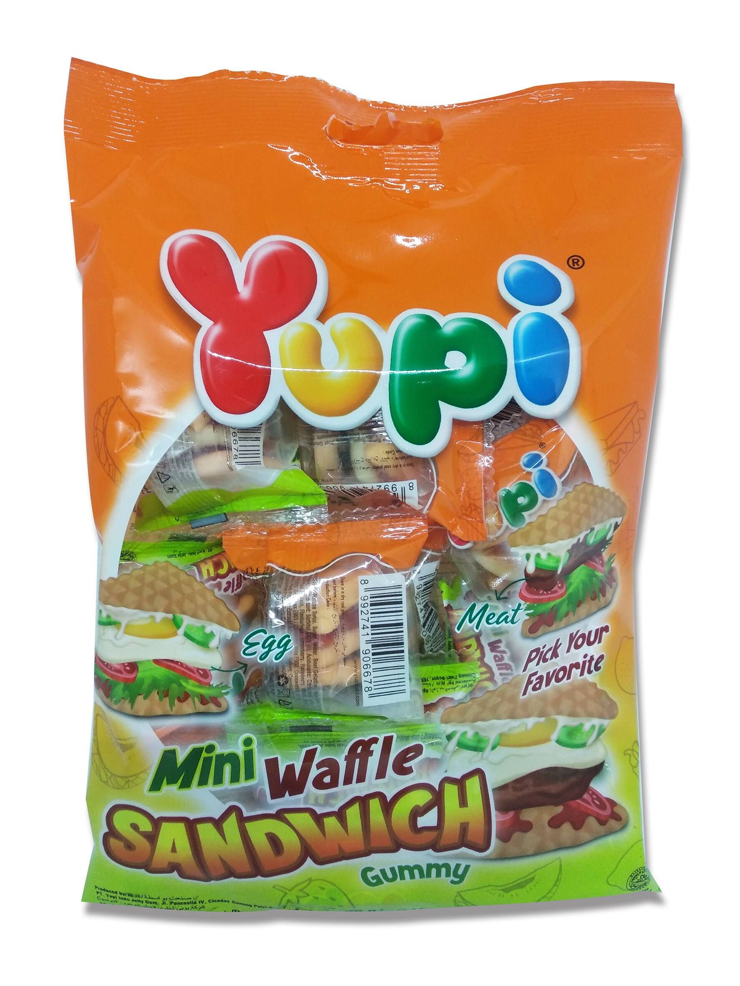 Yupi Mini Waffle Sandwhich Gummy Candy
