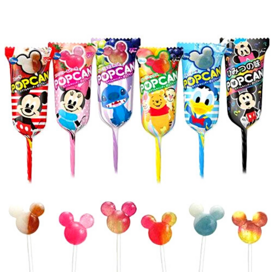 Glico Popcan Disney Lolipop Assorted Flavour