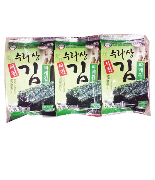 SURASANG Seasoned Seaweed Laver (3 Pack)