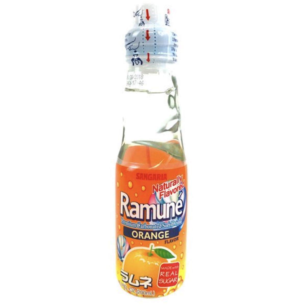 SANGARIA Orange Flavour Ramune