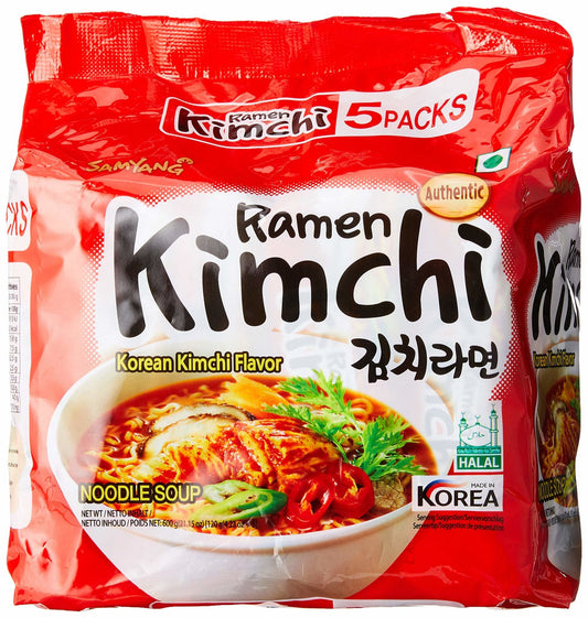 SAMYANG Ramen Kimchi Noodle Soup (5 Packs)