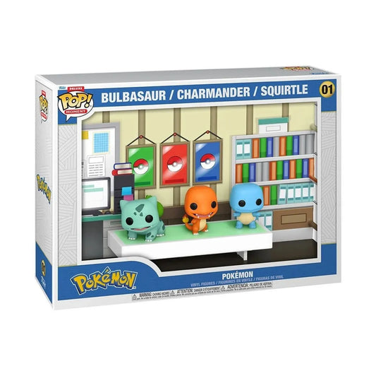 Pokémon Bulbasaur, Charmamder, & Squirtle Funko Deluxe Pop! Moment