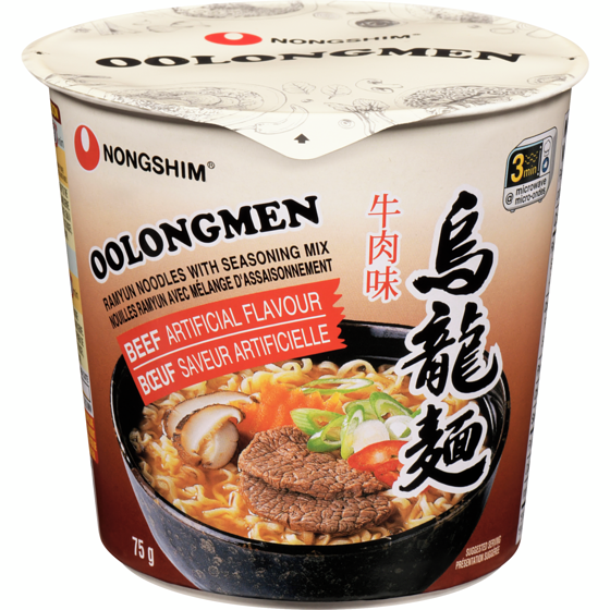NONGSHIM OOLONGMEN Beef Flavour Cup Noodle