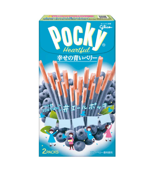 Glico Pocky Heartful Bluberry Flavour Biscuit Sticks