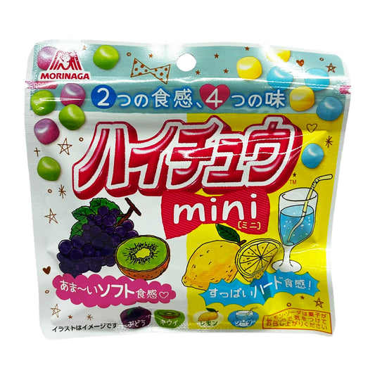 Morinaga Hi-Chew Mini Pouch - Grape, Kiwi, Lemon, and Soda Flavour Gummy