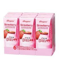 Binggrae Straawberry Flavoured Milk Drink (6 Pack)