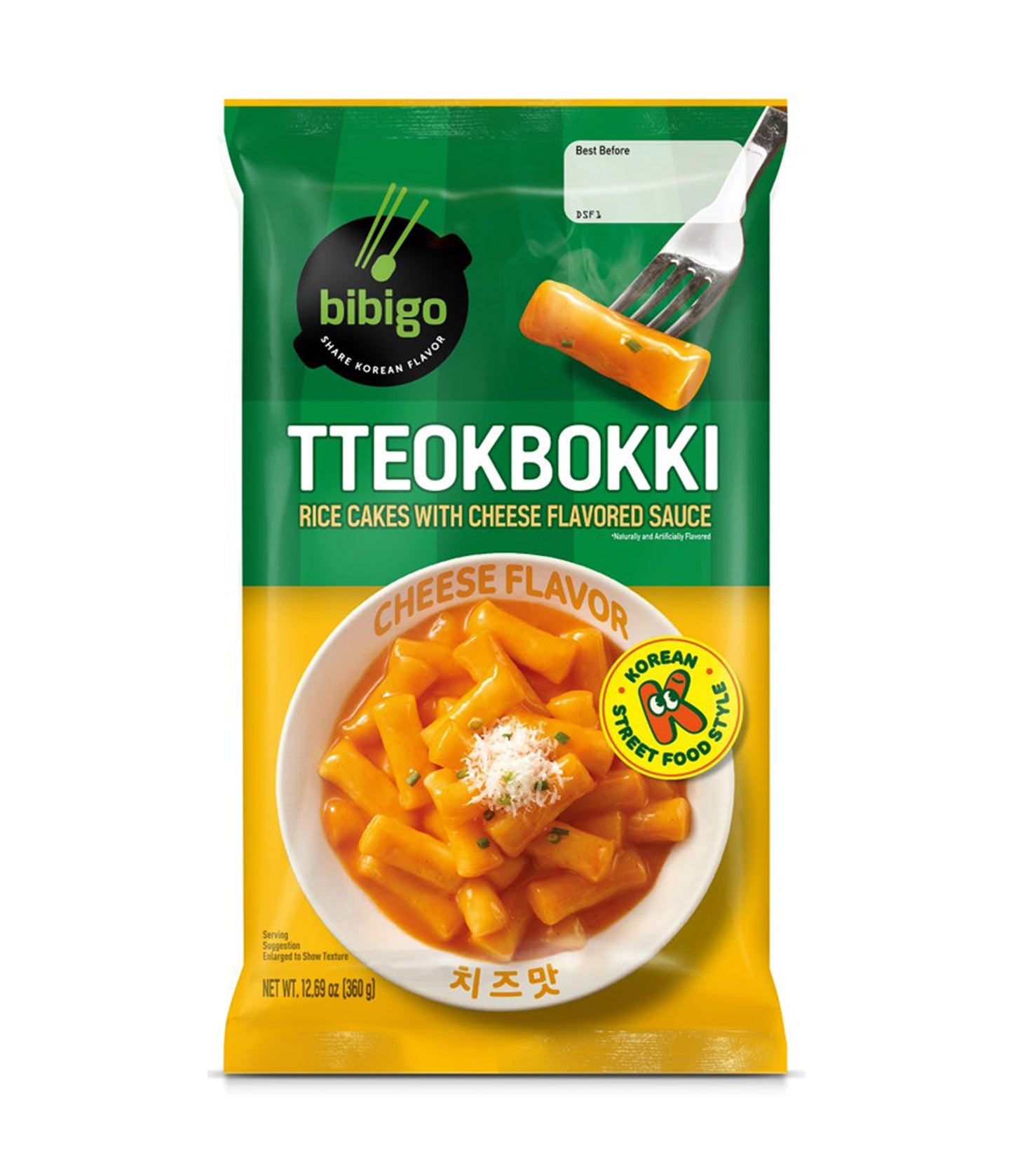 Bibigo Tteokbokki Rice Cakes with Cheese Flavored Sauce