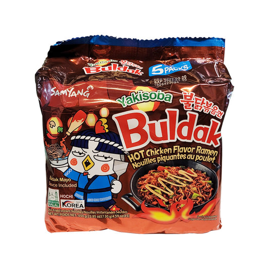 SAMYANG Buldak Hot Chicken Yakisoba Flavour Ramen (5 Packs)