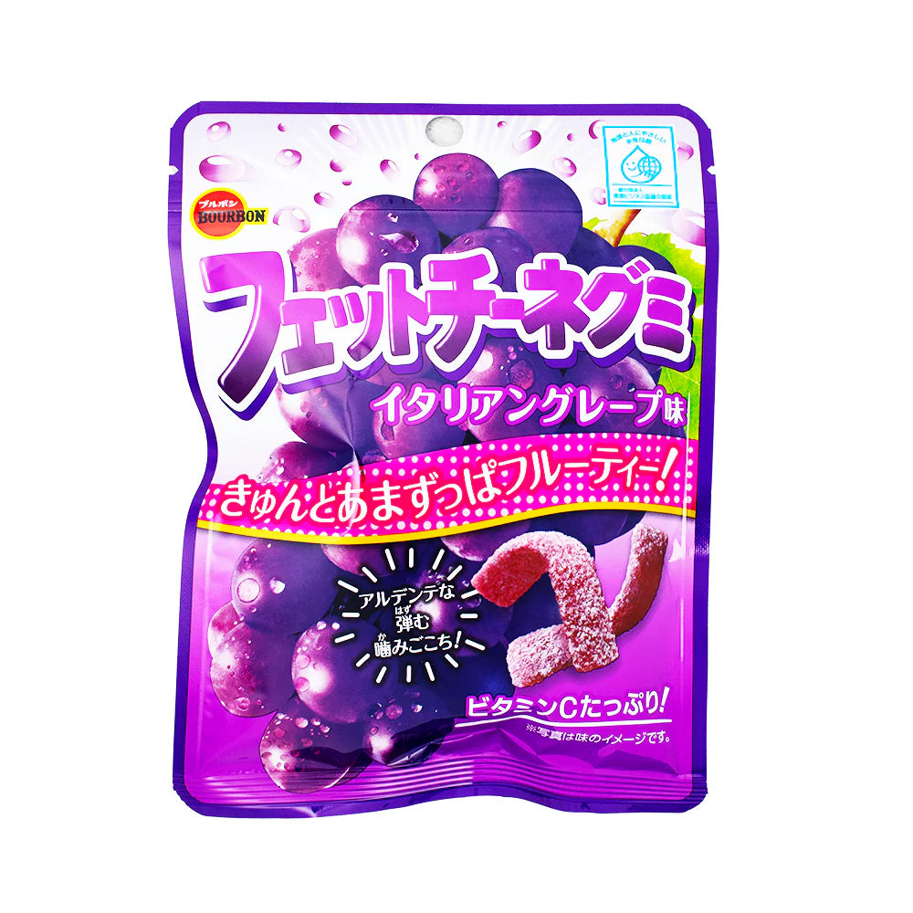 BOURBON Fettuccine Grape Flavour Gummy