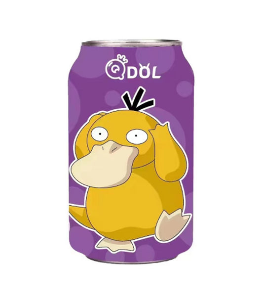 QDOL Psyduck Grape Flavour Sparkling Water