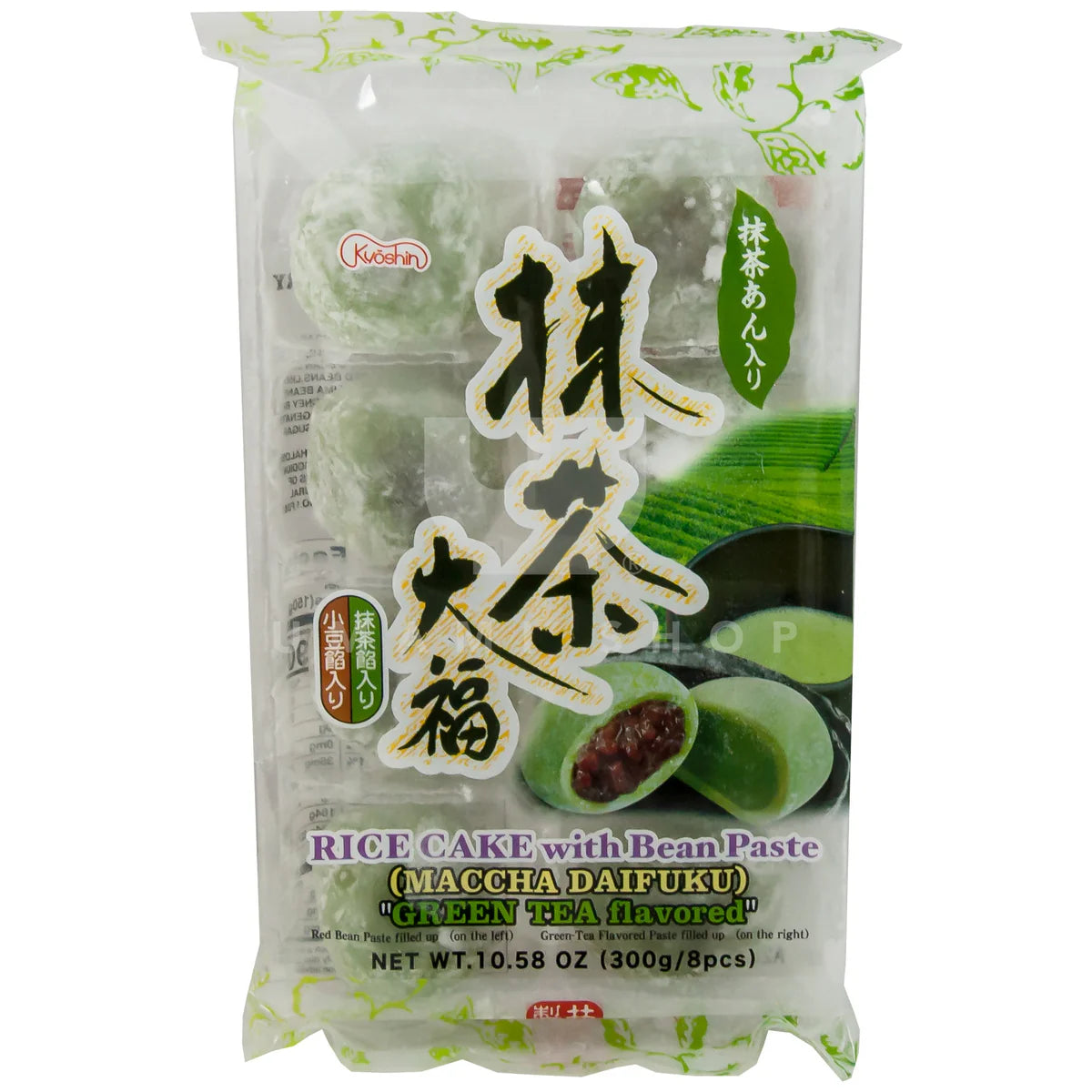 KYŌSHIN Rice Cake With Bean Paste (Maccha Daifuku)