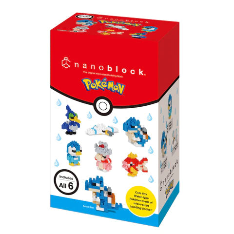 Nano Block Water Type Pokémon Set
