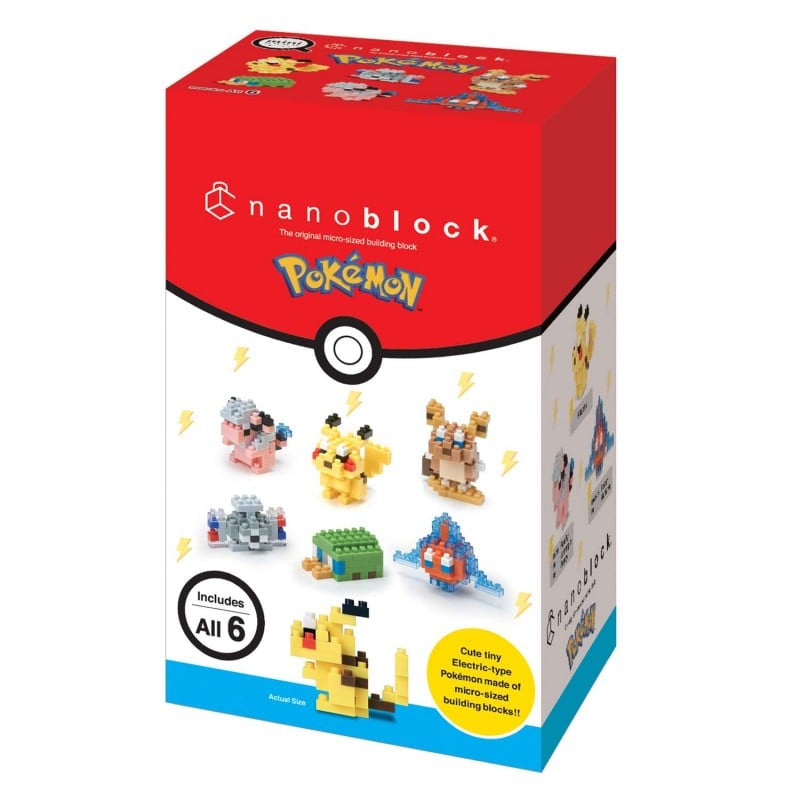 Nano Block Electric Type Pokémon Set
