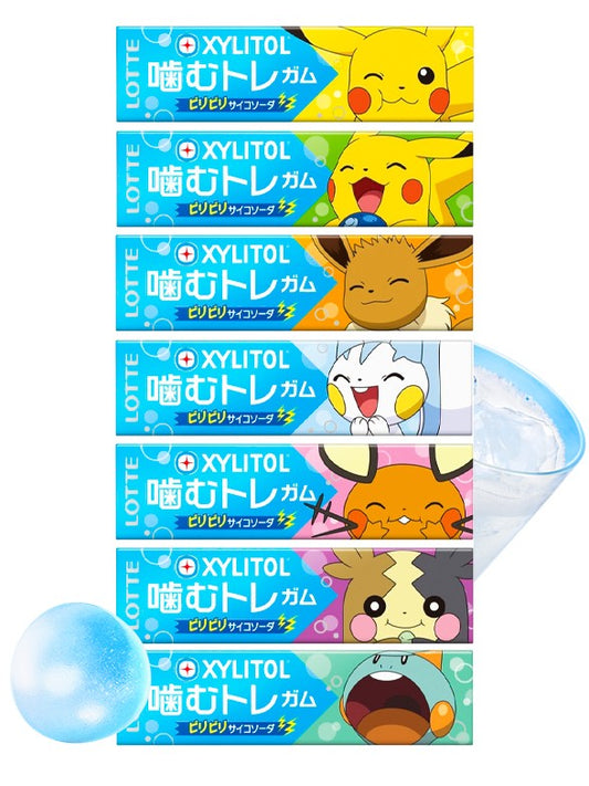 LOTTE Xylitol Pokémon Gum Ramune Flavour