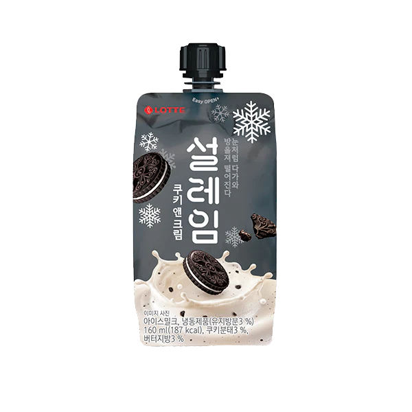 LOTTE Snow Ice Cookies And Cream Flavour