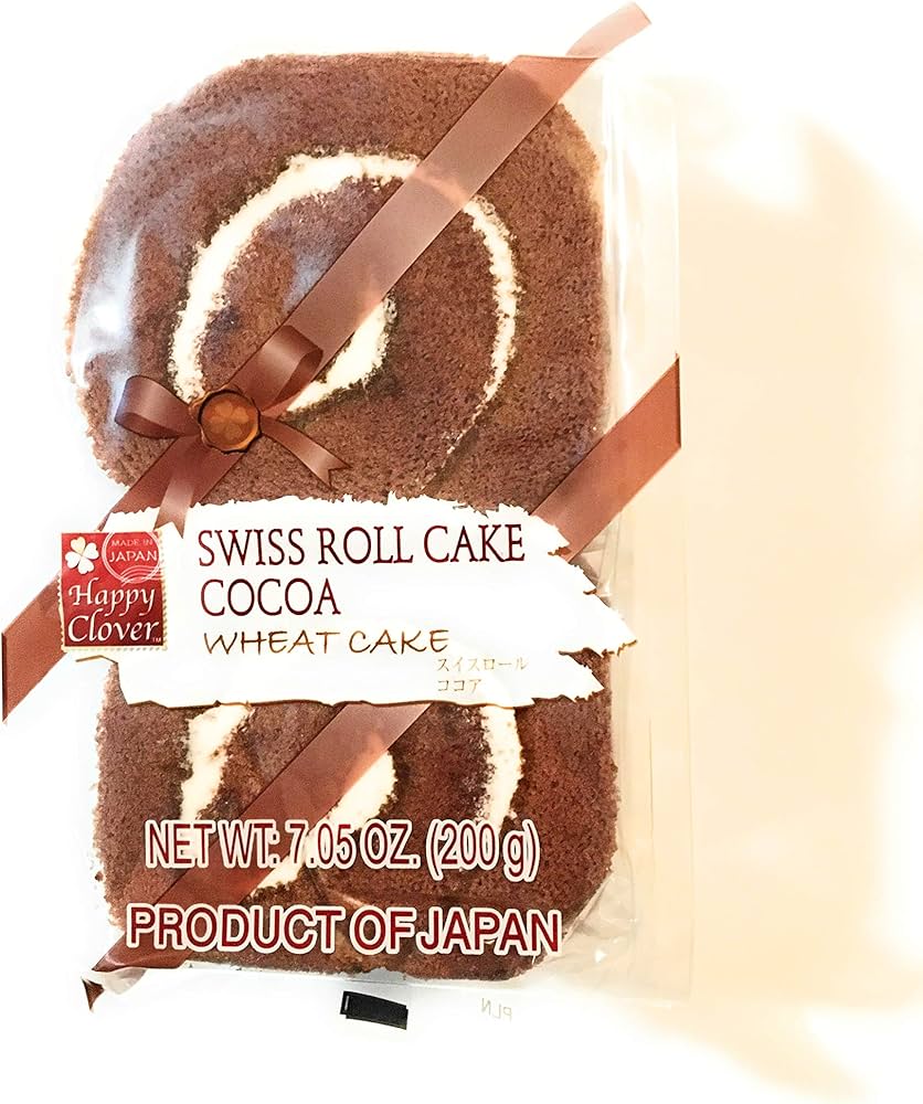 HAPPY CLOVER Swiss Roll Cake Cocoa Flavour