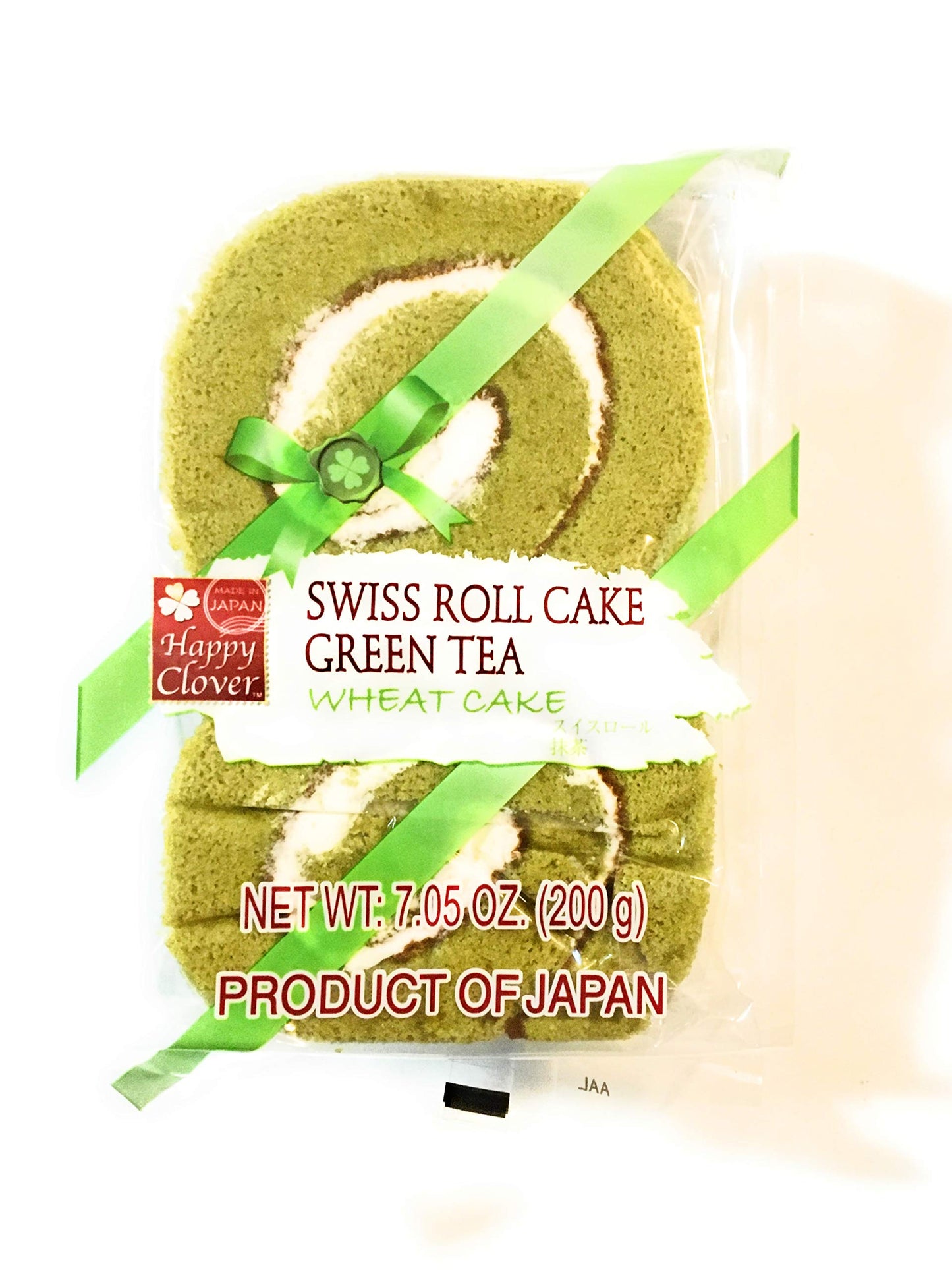 HAPPY CLOVER Swiss Roll Cake Green Tea Flavour