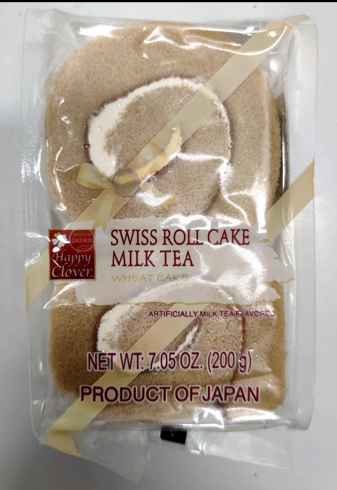HAPPY CLOVER Swiss Roll Cake Milk Tea Flavour