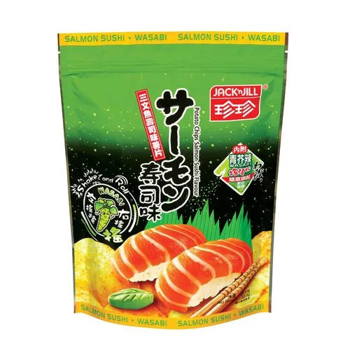 JACK ‘N JILL Shake And Roll Chips Wasabi Salmon Sushi Flavour