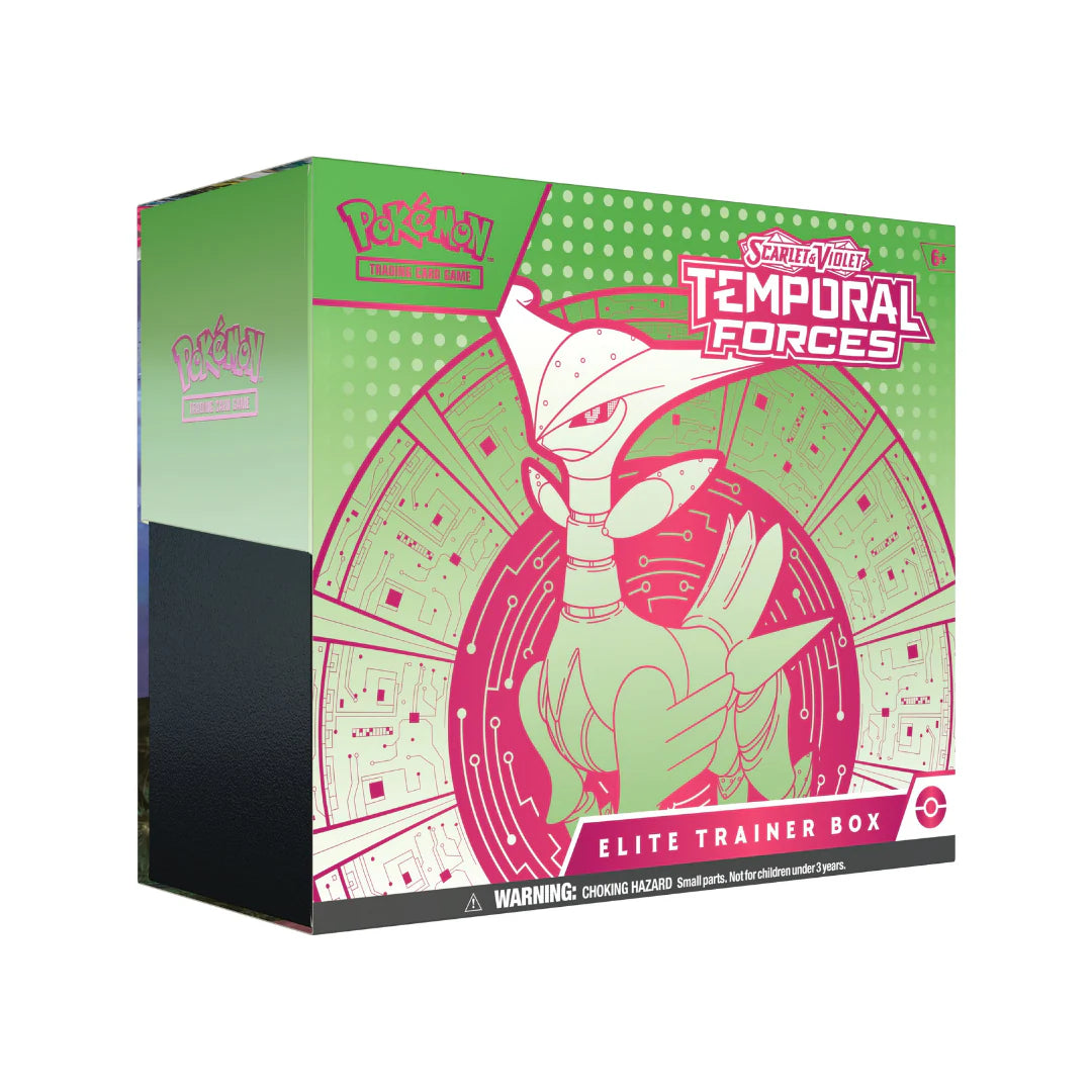 Pokémon Scarlet & Violet Temporal Forces Elite Trainer Box (Iron Leaves Ver)