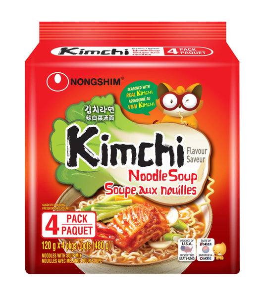 NONGSHIM Kimchi Flavour Noodles (4 Pack)