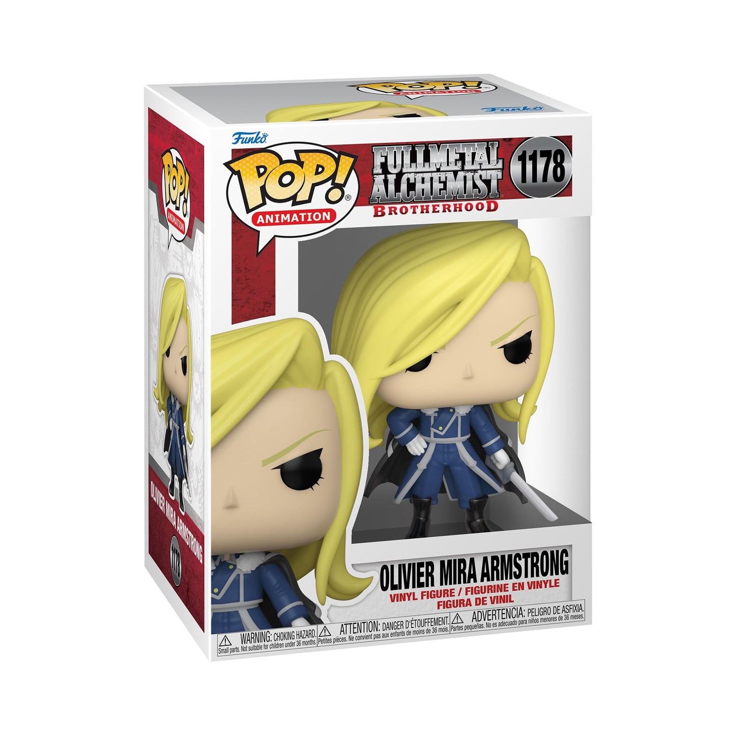 Fullmetal Alchemist Brotherhood Olivier Mira Armstrong Funko Pop